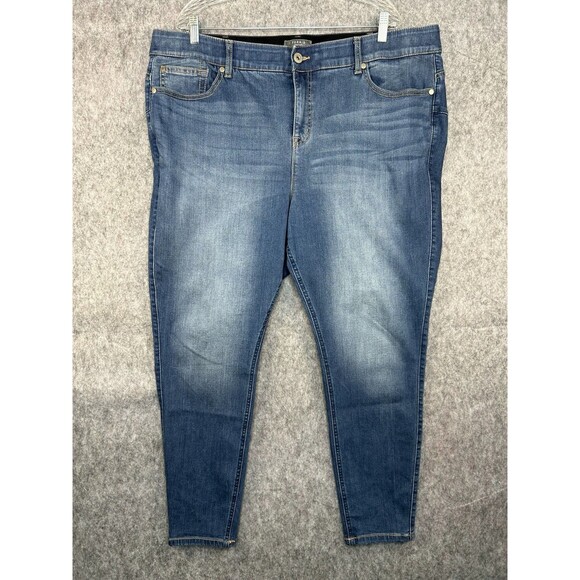 Torrid Women’s 24R Premium Stretch High Rise Bombshell Skinny Ankle Denim Jeans - Picture 1 of 10